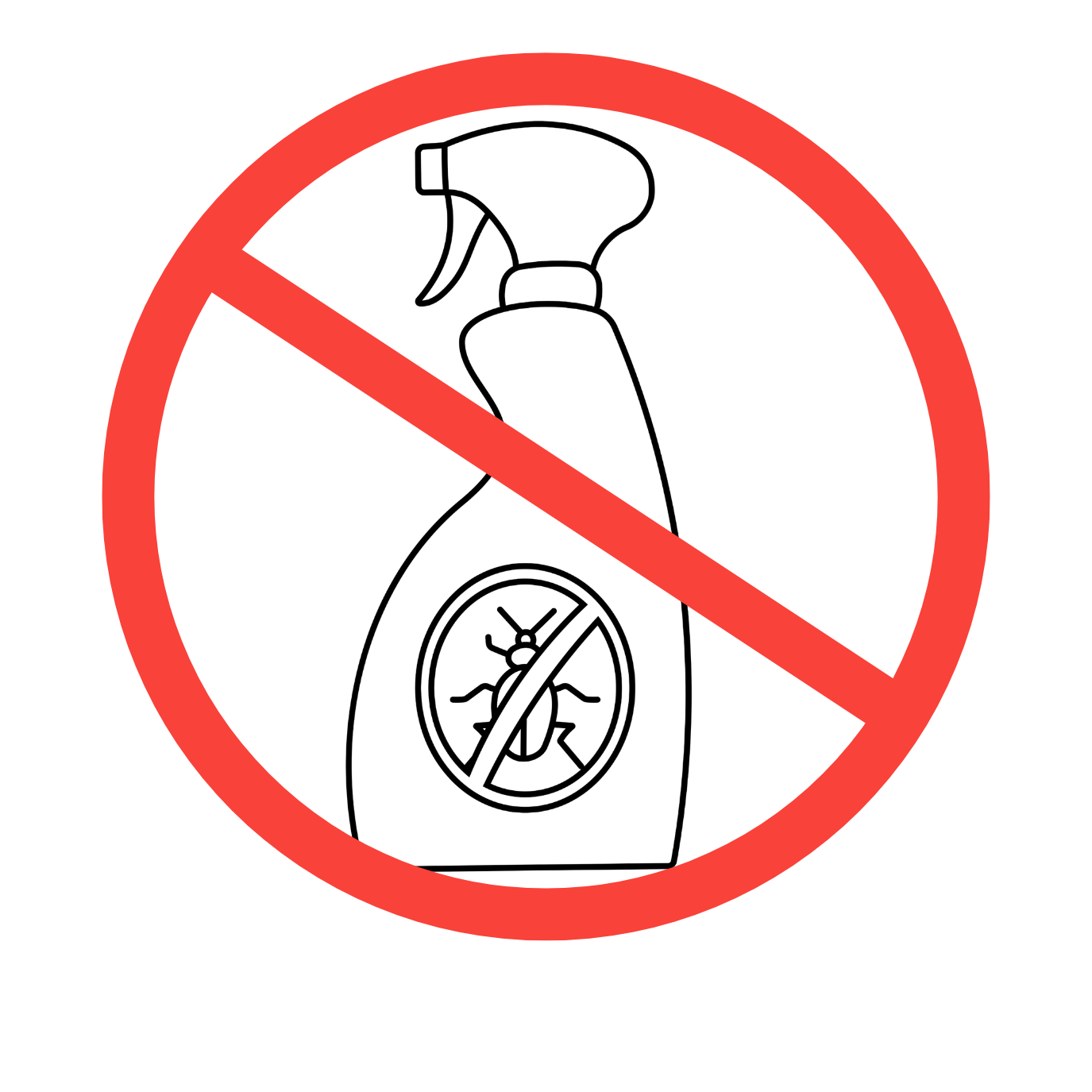 Icoon: Geen bestrijdingsmiddelen 