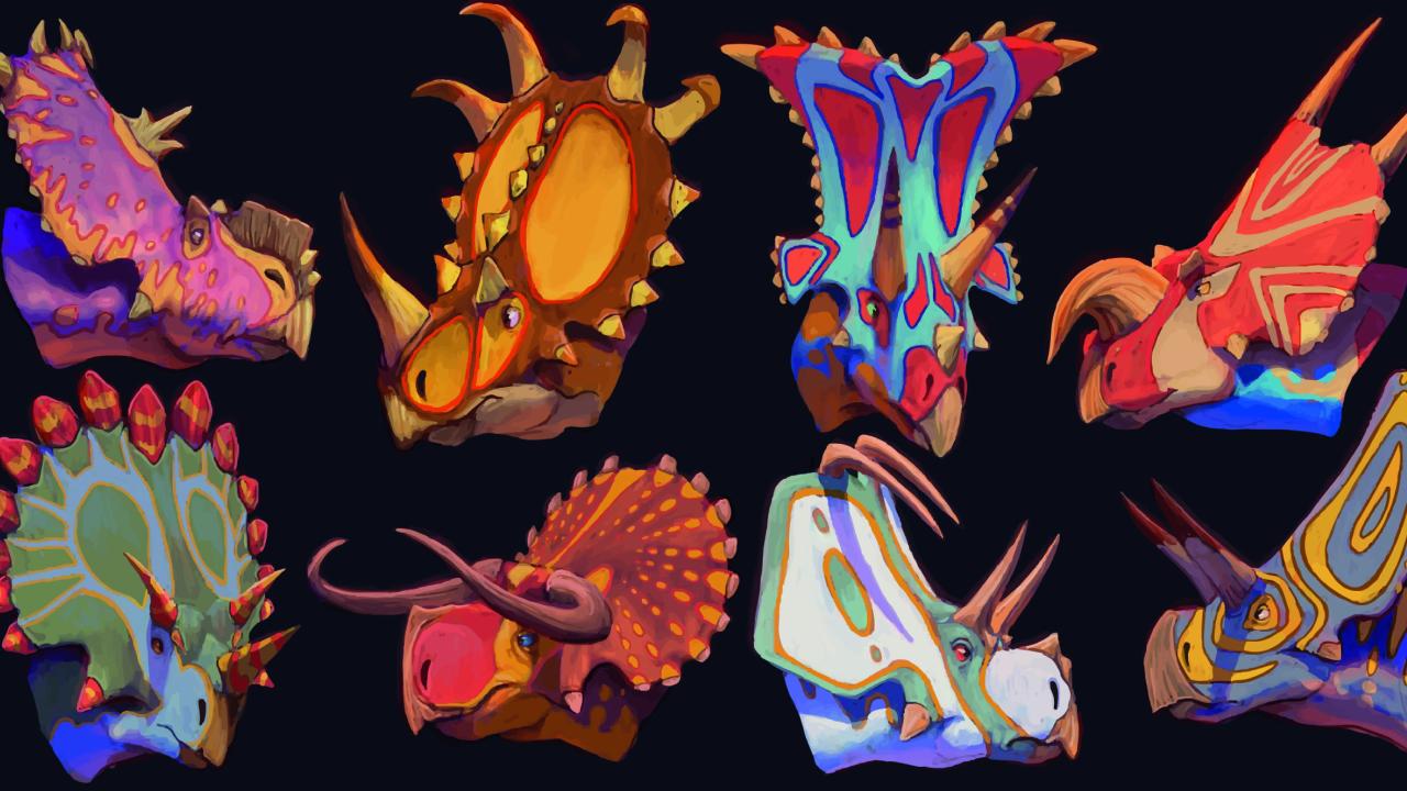 Different horned dinosaur flavours