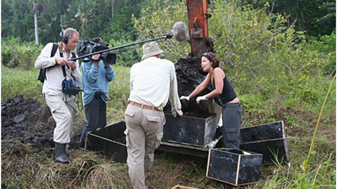 filmccrew at the dodo excavation