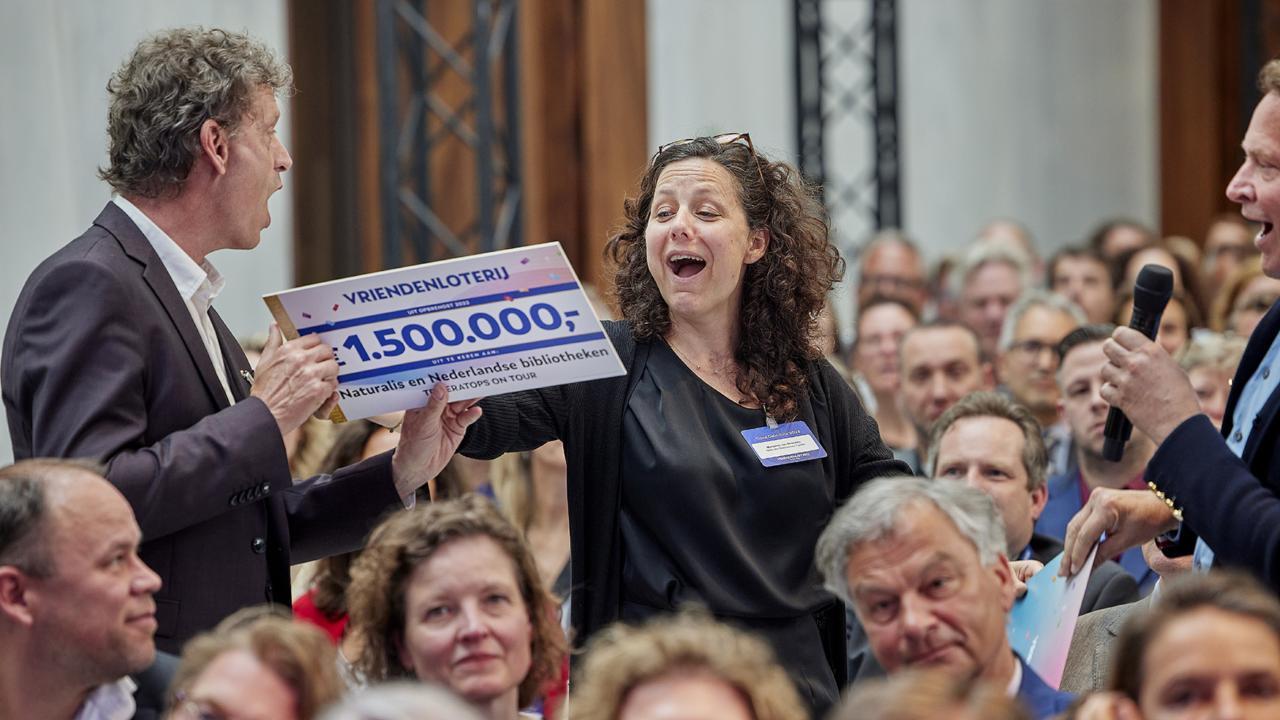 Edwin van Huis en Marjolein van Breemen tijdens het Goed Geld Gala