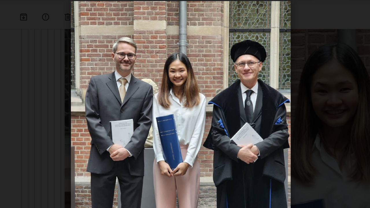 Ajaree after her PhD defense