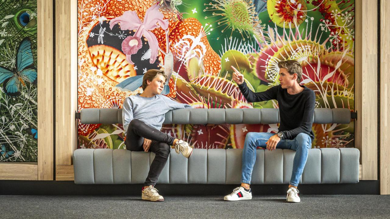 Jongeren in het museum