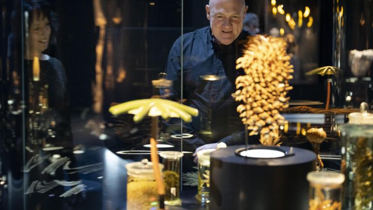 André Kuipers in zaal Evolutie