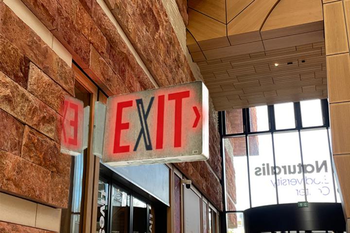 eXit-sign in Naturalis