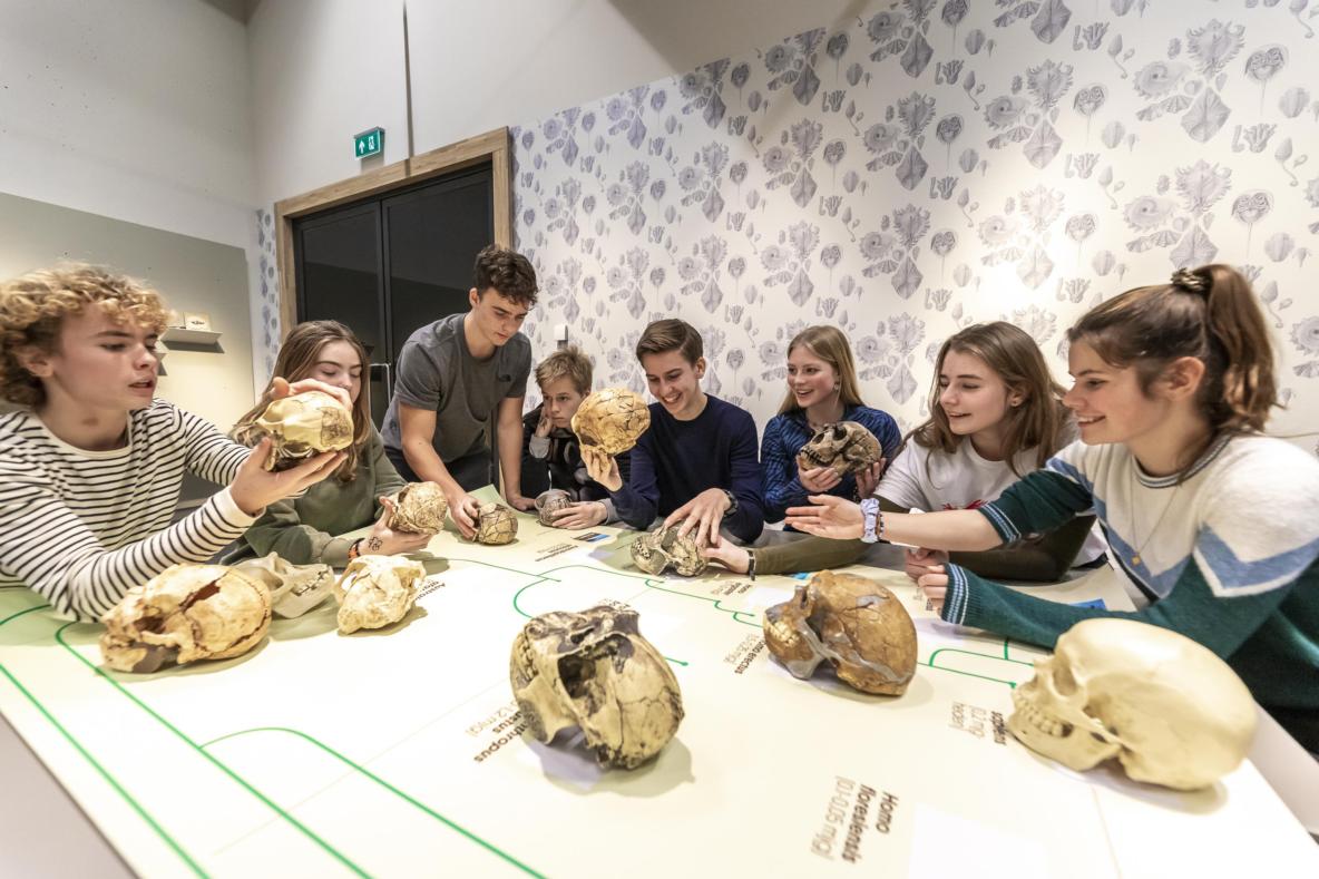 kinderen met schedels