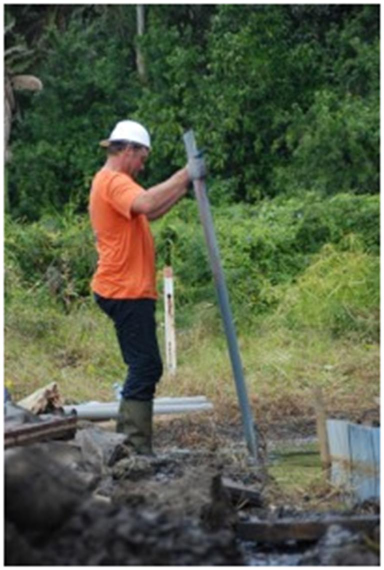 Het plaatsen van de golfplaten